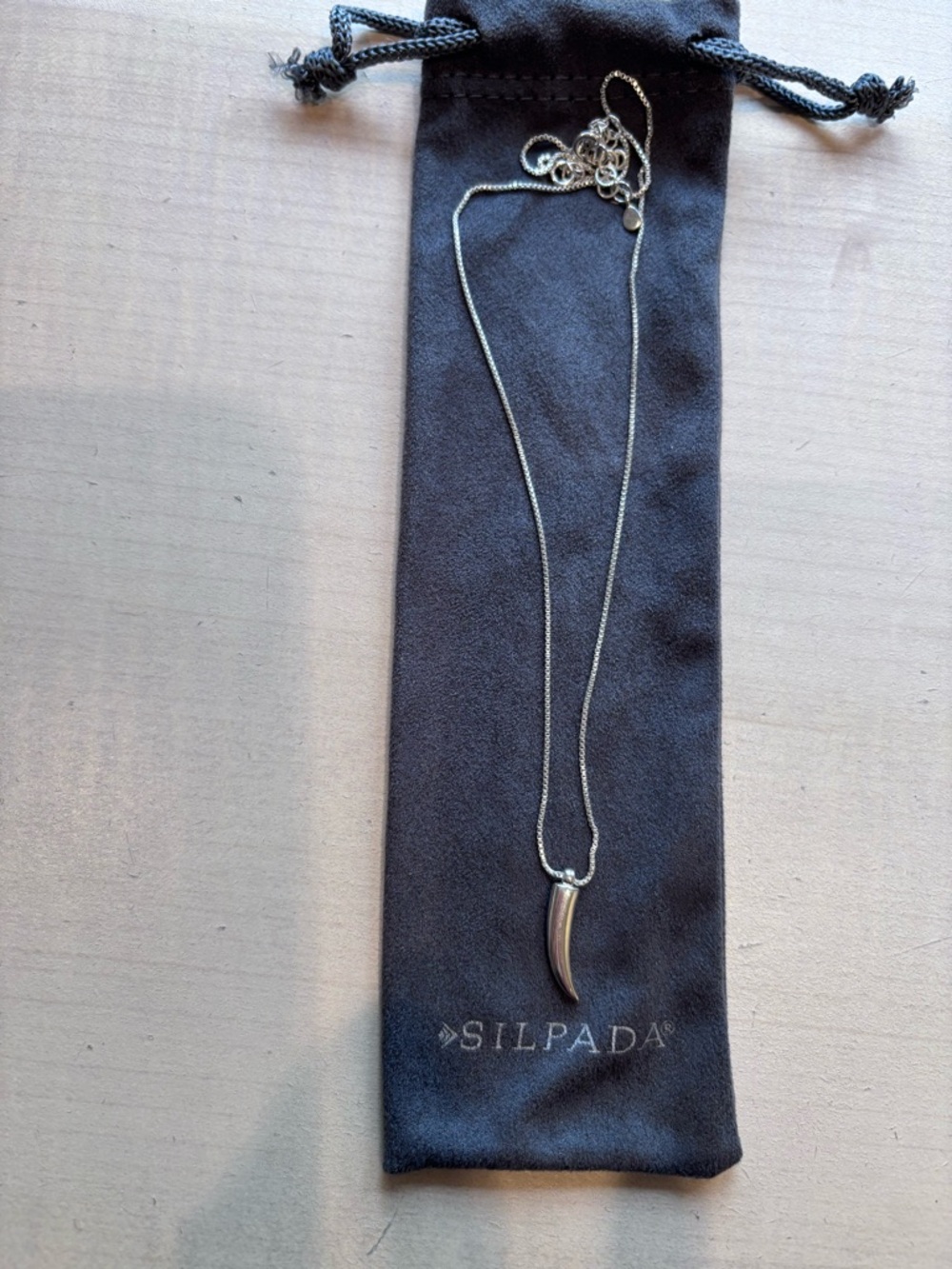 Silpada Sterling silver horn necklace